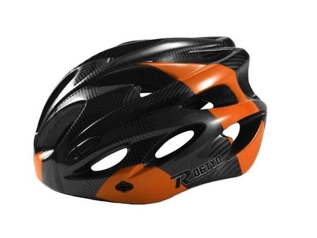 Велосипедный шлем ROGTYO PH-2 58-62 см Черно-оранжевый (050460)