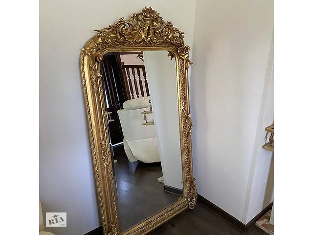 Большое настенное зеркало барокко из Европы.
