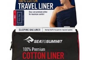Вкладыш в спальник Sea To Summit Premium Cotton Travel Liner Long 92х210см (1033-STS ALONGOSNB)