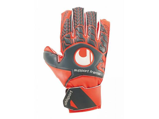 Вратарские перчатки Uhlsport Aerored Soft SF Junior Size 4 Orange/Grey (101106002/4)