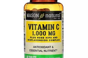 Витамин C Mason Natural Vitamin C With Rose Hips And Bioflavonoids 1000 mg 90 Tabs