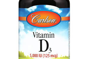 Витамин Д-3 Carlson Labs 5000 МЕ 120 гелевых капсул (34459)