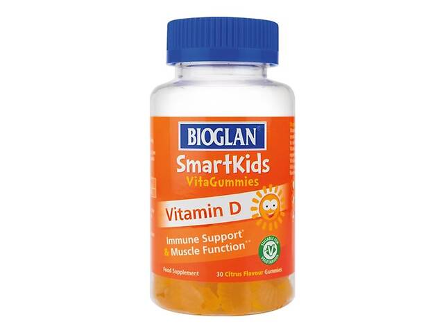 Витамин D Bioglan Smartkids Vitamin D 30 Gummies Citrus