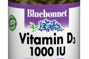 Витамин D3 1000IU Bluebonnet Nutrition 250 желатиновых капсул