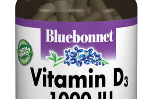 Витамин D3 1000IU, Bluebonnet Nutrition, 90 гелевых капсул