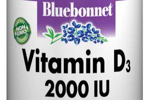 Витамин D3 2000IU Bluebonnet Nutrition 180 гелевых капсул