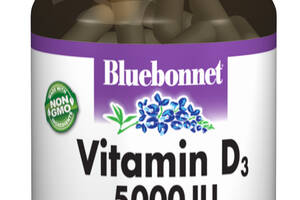 Витамин D3 5000IU Bluebonnet Nutrition 60 гелевых капсул