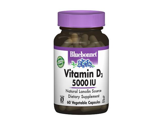Витамин D3 5000IU Bluebonnet Nutrition 60 гелевых капсул
