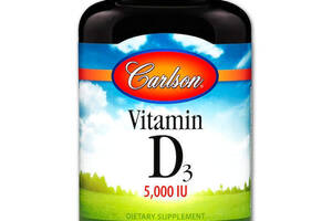 Витамин D3 Carlson Labs 5000 МЕ 360 капсул (28205)