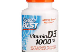 Витамин Д3, Doctor's Best, 1000 МЕ, 180 капсул (9478)
