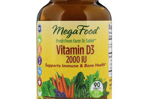 Витамин Д3, MegaFood, 2000 МЕ, 90 таблеток (8019)