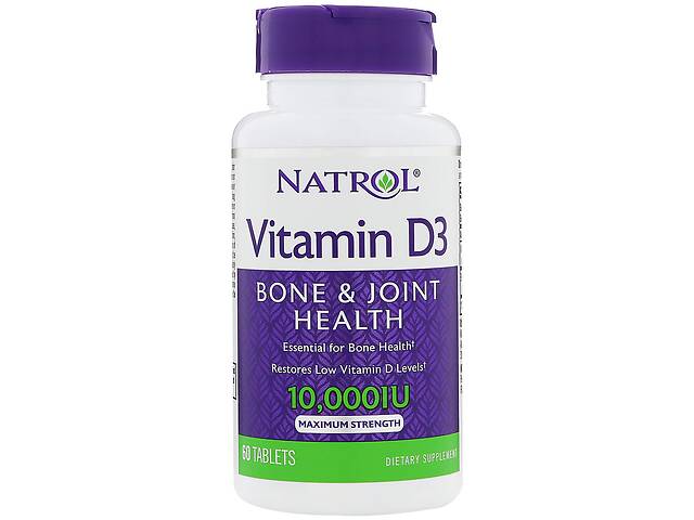 Витамин D3 Natrol 10.000 МЕ 60 таблеток (24657)