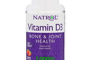 Витамин D3 Natrol 2000 МЕ 90 таблеток Клубника (28905)
