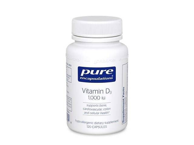 Витамин D3 Pure Encapsulations 1.000 МЕ 60 капсул (21484)