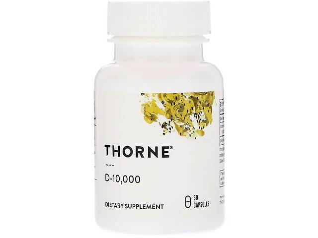 Витамин D3 Thorne Research 10 000МЕ 60 капсул (THR14801)