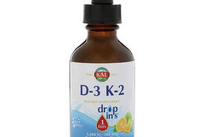 Витамин D3 и K2 KAL Vitamin D-3 K-2 Drop цитрусовый вкус 59 мл (CAL41369)