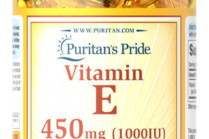 Витамин Е Puritans Pride 1000 МЕ 100 капсул (31973)