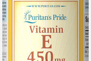 Витамин Е Puritans Pride 450 мг 50 капсул (31972)