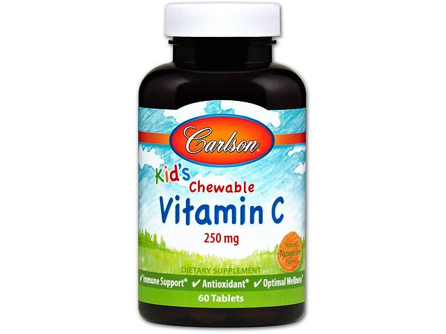 Витамин С Carlson Labs 250 мг 60 таблеток Цитрус (5179)