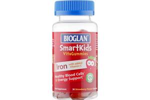 Витаминно-минеральный комплекс для детей Bioglan Smartkids Iron + Vitamin C 30 Gummies Strawberry