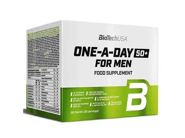 Витаминно-минеральный комплекс для спорта BioTechUSA One a day 50+ for men 30 packs