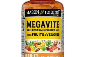 Витаминно-минеральный комплекс Mason Natural Megavite Fruits & Veggies 60 Caplets