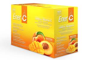 Витаминный напиток Ener-C для повышения иммунитета вкус персика и манго Vitamin C 30 пакетиков (EC08)