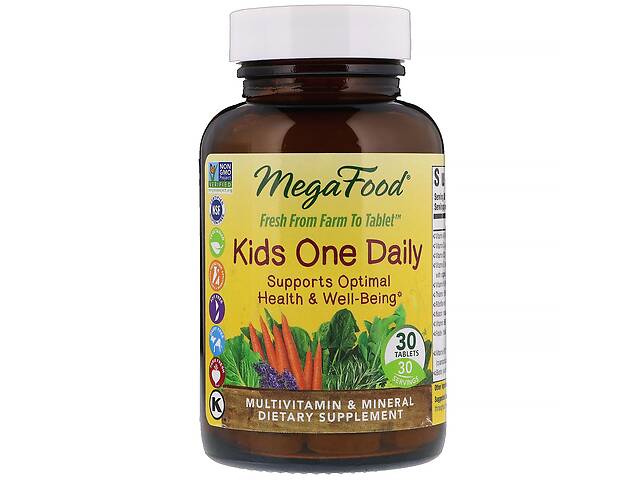 Витамины для детей MegaFood Kids One Daily 30 таблеток (8138)