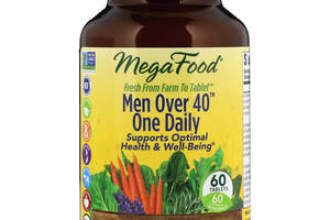 Витамины для мужчин MegaFood Men Over 40 One Daily 40+ без железа 60 таблеток (2289)