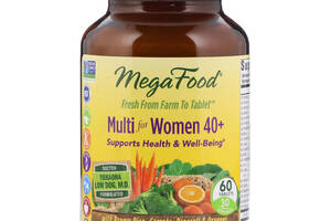 Витамины для женщин Mega Food 40+ Multi for Women 60 таблеток (16933)