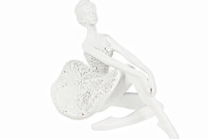 Интерьерная статуэтка Lefard Ballerina 20х13х14 см White AL120200