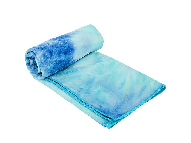 Йога полотенце, коврик для йоги KINDFOLK FI-8370 183x61см Темно-голубой (AN0417)
