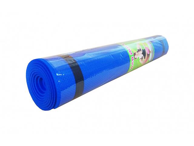 Йогамат, килимок для йоги M 0380-3 матеріал EVA (Синій)