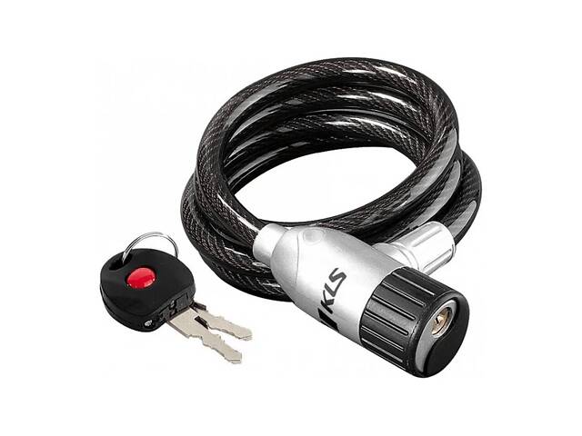 Замок KLS Coil (KL-051) 10х1200 мм., Димчасто-чорний