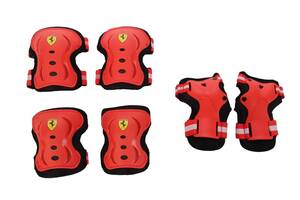 Защита 3 в 1 Ferrari FAP3 Для роликов и скейтов M Красный