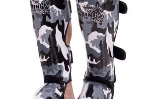 Защита голени и стопы TOP KING Empower Camouflage TKSGEM-03 S Камуфляж серый