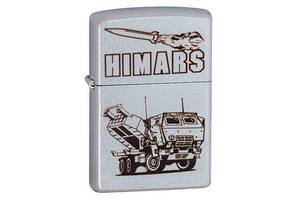 Зажигалка бензиновая Zippo 205 Classic street chrome с гравировкой HIMARS (205 H)