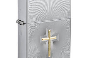 Зажигалка бензиновая Zippo 205 Cross Design Серебристая (48581)