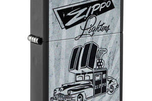 Зажигалка бензиновая Zippo 218 Car Ad Design Черно-серая (48572)