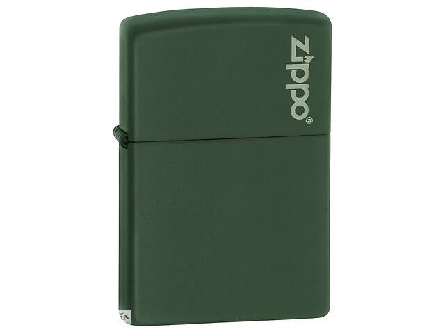 Зажигалка бензиновая Zippo Green Matte Logo (221ZL)
