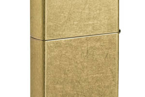 Зажигалка бензиновая Zippo Regular Street Brass Золотистая (48267)