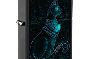 Зажигалка бензиновая Zippo Spiritual Cat Design Черная (48582)