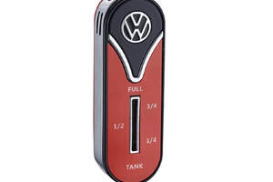 Зажигалка газовая пьезо Licences VW Metal Lighter Fuel Gauge Красно-черная (40610130BLRED)