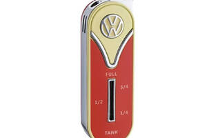 Зажигалка газовая пьезо Licences VW Metal Lighter Fuel Gauge Желто-красная (40610130YERED)