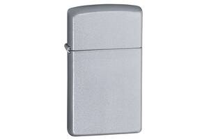 Зажигалка ZIPPO узкая SLIM SATIN CHROME (1605)