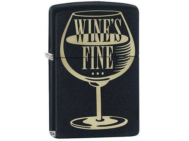 Зажигалка Zippo Wines Fine Design черный