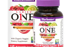 Женские Мультивитамины, Ladies' One, Bluebonnet Nutrition, 30 растительных капсул
