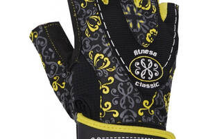 Женские перчатки для фитнеса и тяжелой атлетики Power System Classy PS-2910 S Черно-желтый