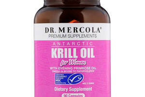 Жир криля для женщин Krill Oil Dr. Mercola антарктический 90 капсул (353)