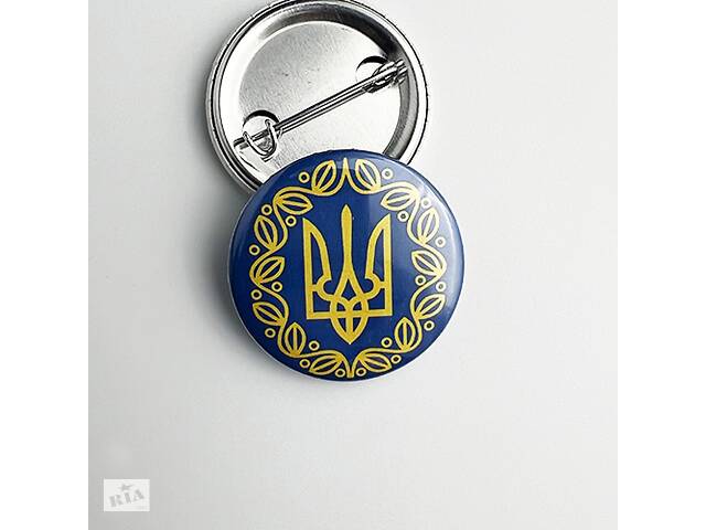 Значок Dobroznak Малий герб УНР (жовтий)